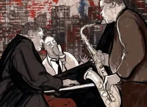 15133352 - illustration of a jazz band